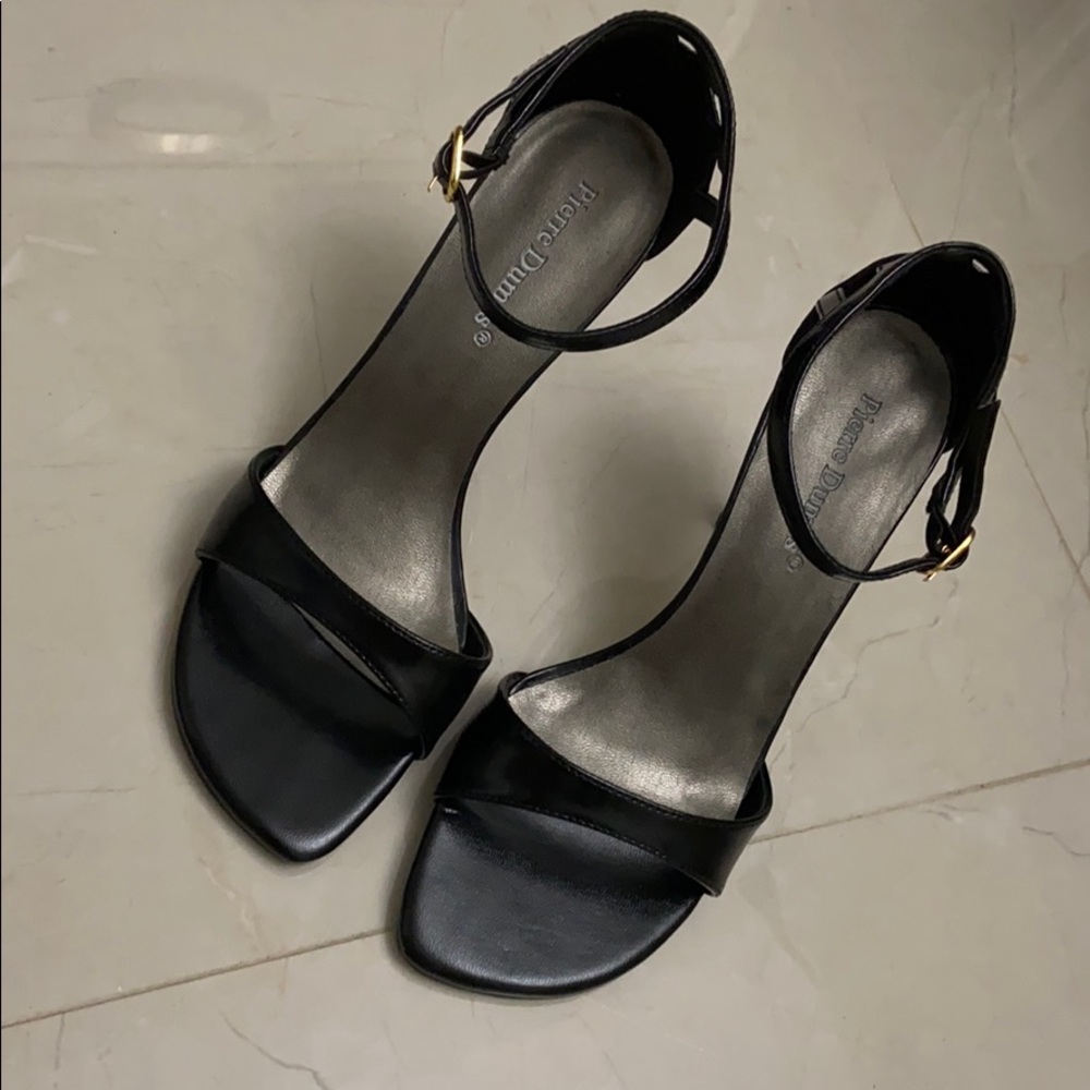 Black High Heel Sandals